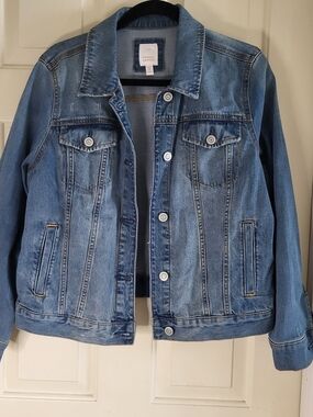 LC Lauren Conrad Light Wash Denim Jacket